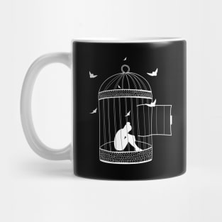 I'm trapped in an open cage Mug